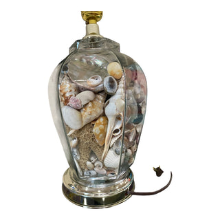 Vintage Costal Seashell Lamp Circa 1980