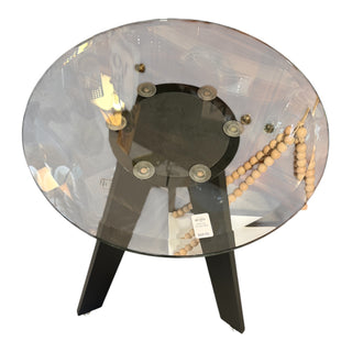 Glass Top Tri-pod Table