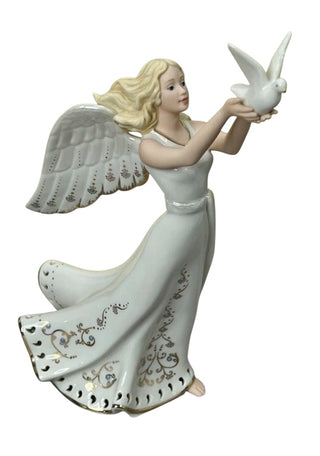 Lenox Jewels of Light Angel 9" Music Box #63 VV MTS