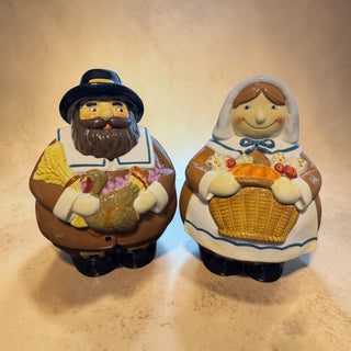 Vintage Vanson Pilgrim Cookie Jar Set