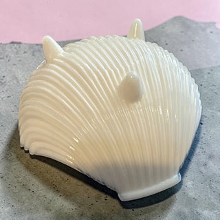 VTG Mid-Century Milk Glass Shell Dish