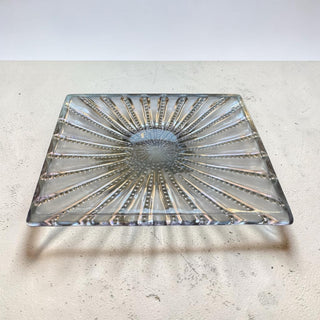 c. 1920s Antique Lavender Tint Sunburst Dish