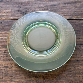 c. 1930s Cambridge Uranium Glass Green Plate