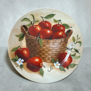 VTG Country Farmhouse Apple Basket Wall Plate