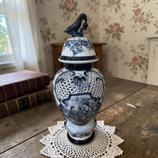 VTG Bombay Company Ceramic Temple Jar