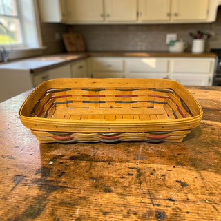 VTG 1997 Longaberger Woven Traditions Bread Cracker Basket