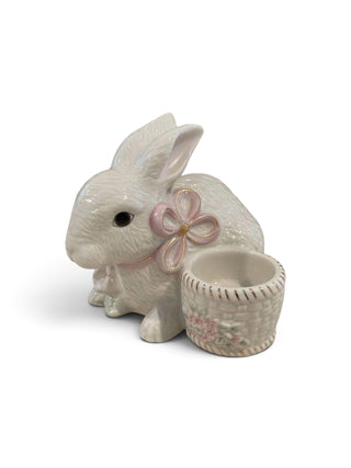 Lenox Occasions Easter Sitting Bunny Rabbit Votive Holder 24K Gold Accents