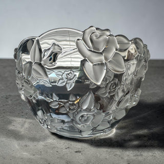 VTG  Mikasa 'Bella Rosa'  Frosted Rose Bowl
