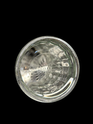 Vintage Glass Sugar Shaker with Metal Dome Top