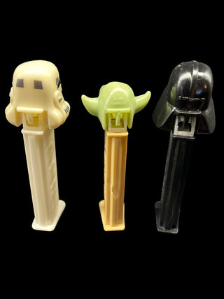 Vintage 1997 Star Wars PEZ Dispenser Set of 3 – Yoda, Darth Vader & Stormtrooper