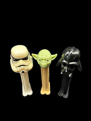 Vintage 1997 Star Wars PEZ Dispenser Set of 3 – Yoda, Darth Vader & Stormtrooper