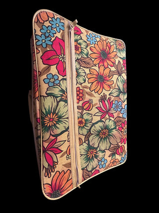 Vintage 1970s Flower Power Floral Zippered Carrying Case – Luggage