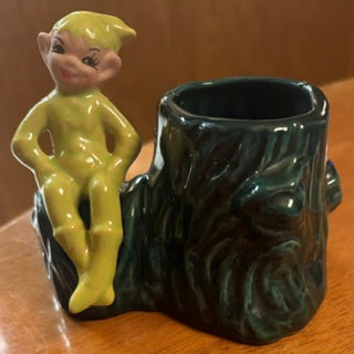 MCM Gilner CA Pottery Pixie w Jacket Planter