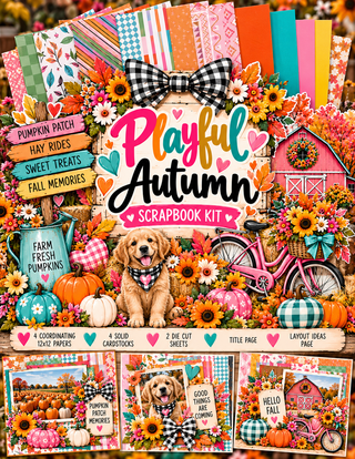 Playful Autumn 12x12 Scrapbook Kit