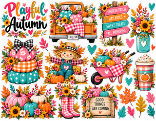 Playful Autumn 12x12 Scrapbook Kit