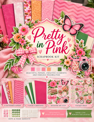 Pretty in Pink 12×12 Scrapbook Kit