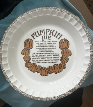Royal China by Jeannette Pumpkin Pie Plate