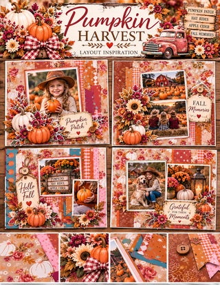 Pumpkin Harvest 12×12 Complete Scrapbook Kit