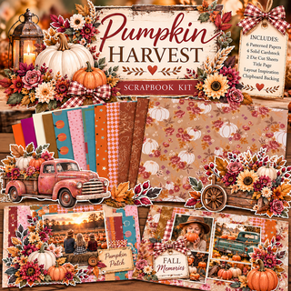 Pumpkin Harvest 12×12 Complete Scrapbook Kit