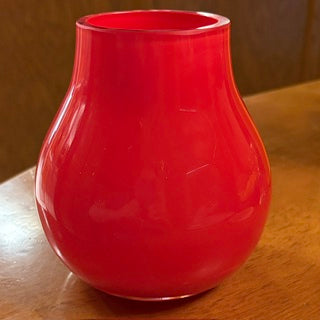 Crate & Barrel “Lucy” Red Poland Art Glass Vase