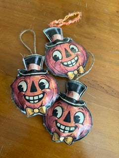 Handmade  Jackolantern Ornament