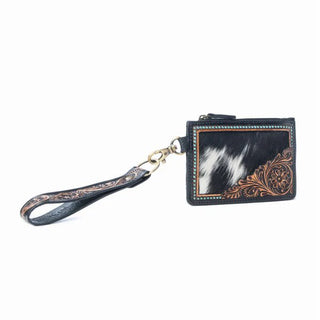 Apache Handtooled Card Holder Midnight