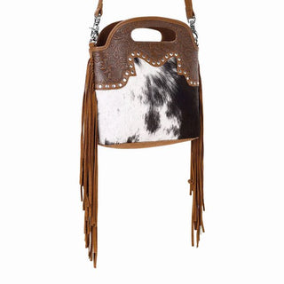 Nolina Crossbody Tan Blk & Wh Hairon