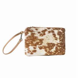 Stardust Pouch Brown Foil Hairon