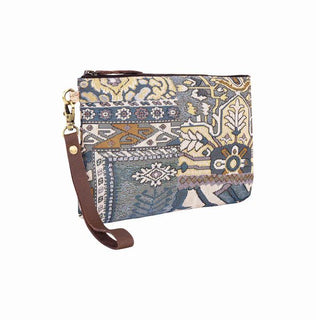 Cinderbluff Wristlet Blue Tapestry