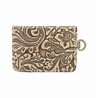 Juniper Moon Coin Onyx Cream Embossed Leather