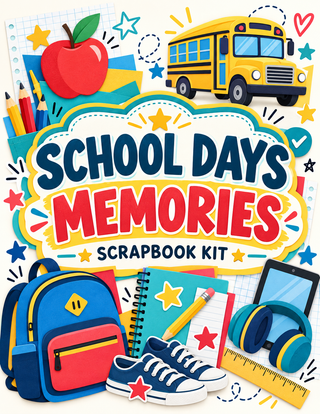 School Days Memories Scrapbook Kit — Expanded Paper Edition