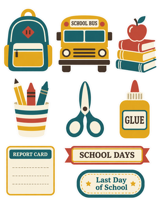School Days Memories Scrapbook Kit — Expanded Paper Edition