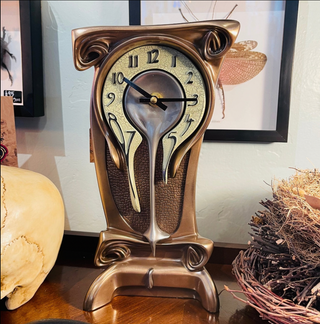 Art Nouveau Tall Dali Melting Clock Works