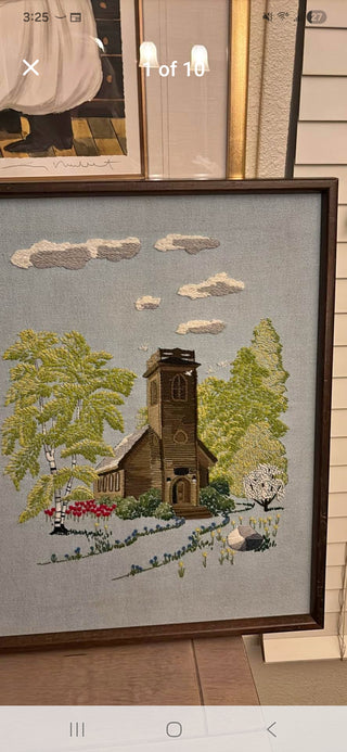 Vintage Crewel Church Needlework, RSV