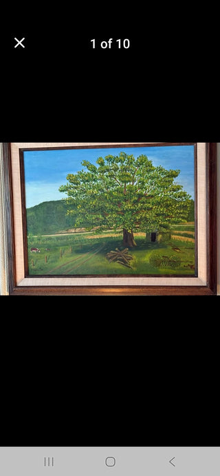 Vintage Farm Landscape • Signed 1974