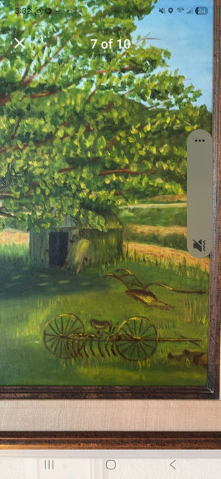 Vintage Farm Landscape • Signed 1974