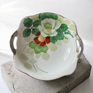 Vintage Hand-Painted Berry Dish