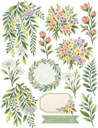 Soft Garden Moments 12×12 Scrapbook Kit