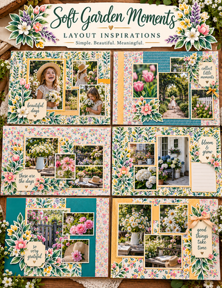 Soft Garden Moments 12×12 Scrapbook Kit