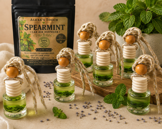 SPEARMINT" ARTISAN CAR AIR DIFFUSER