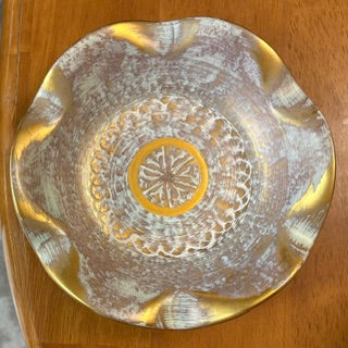 1950s Stangl Pottery Wavy Candy Bowl