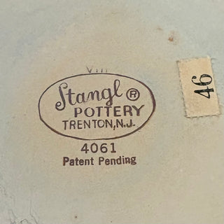 1950s Stangl Pottery Wavy Candy Bowl
