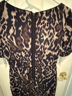Tahari cheetah dress