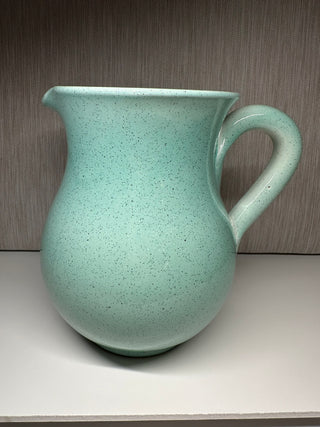 Speckled Italian water or wine ceramic pitcher