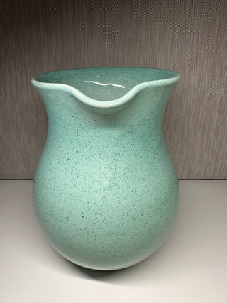 Speckled Italian water or wine ceramic pitcher