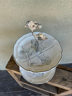 Two- Tiered Woolworth  Co. Floral   Tray