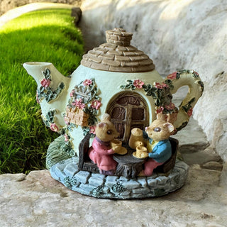 Miniature Mouse "Tea Party" Cottage Teapot