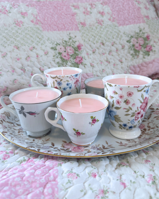 Vintage Teacup Candle | Sweet Pea & Pear | Cup Only