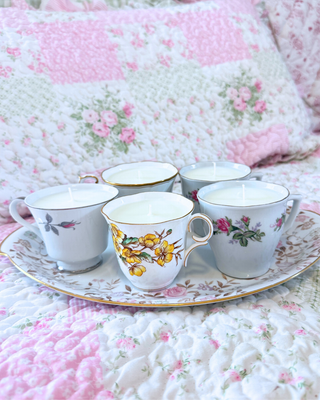Vintage Teacup Candle | Santal | Cup Only