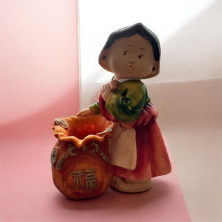 Vintage Korean Folk Art Figurine
